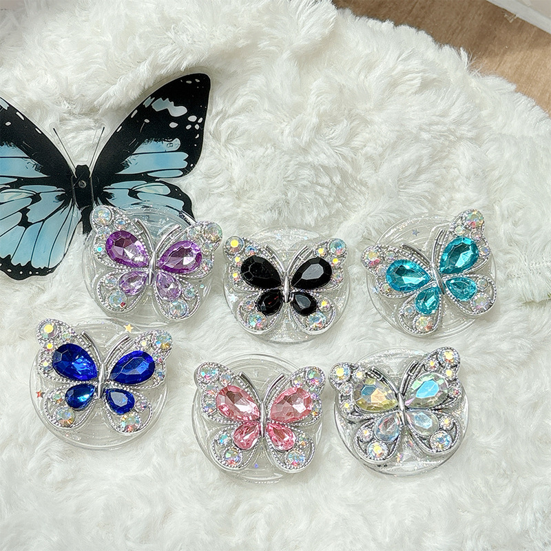 Watches & Jewelry Repair Center - Korean Ins Style Rhinestone Butterfly High-end