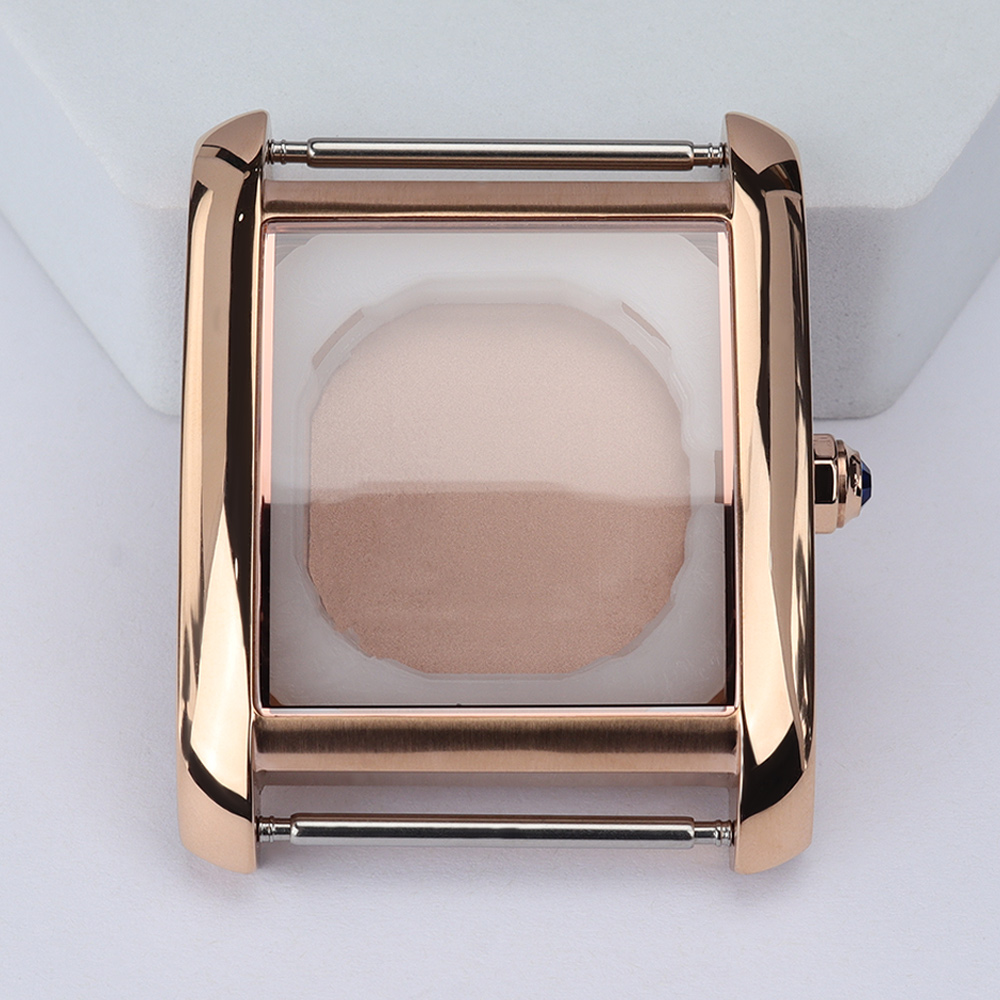 Jewelry Watch Making - 34.6mm Polished Watch Case Rose Gold