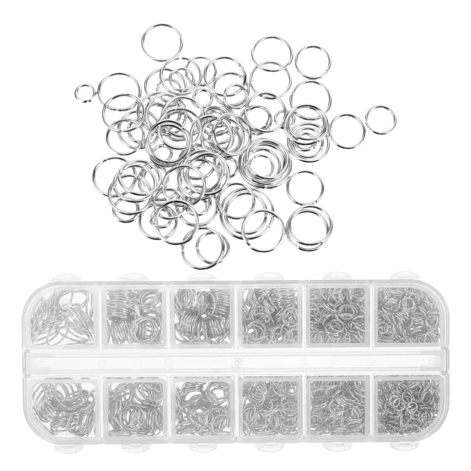 Jewelry Repair & Watches Reviews - 1200Pcs Metal Open Jump Rings Iron