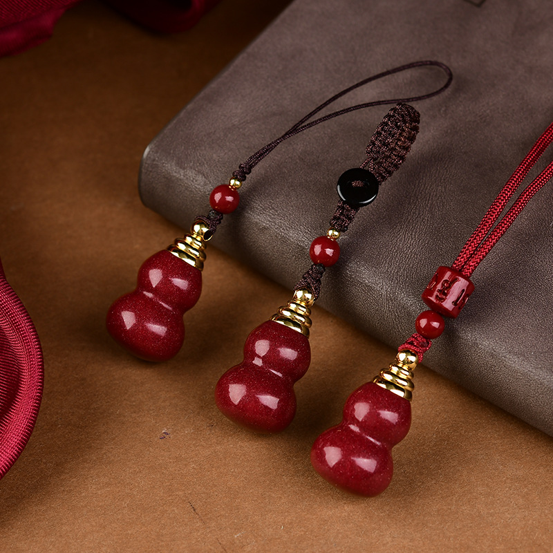 Luxury Gifts Jewelry & Watches Namfleg Mostar - Luxury Red Cinnabar The Gourd Pendant