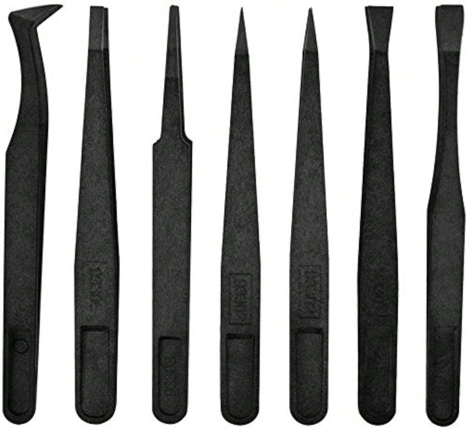 Jewelry Repair & Watches Reviews - 7pcs Precision Anti-Static Tweezers, Plastic Tweezers