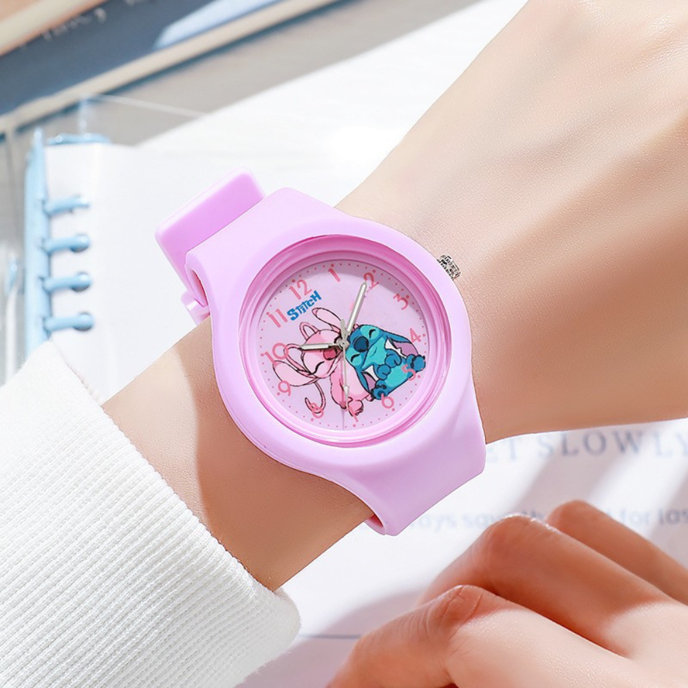 Disney Cartoon Stitch Children - Jewelry Bracelet Watches 评论和价格