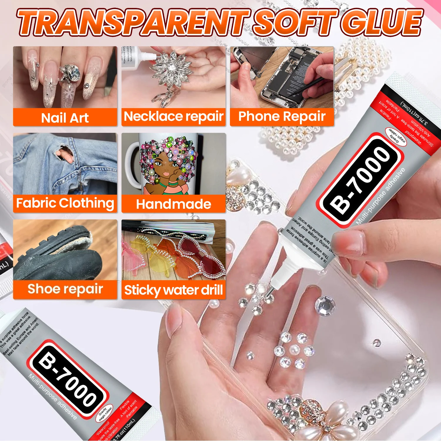 1-10Pcs B-7000 Super Glue Lool - Jewelry Repair & Watches Reviews 评论和价格