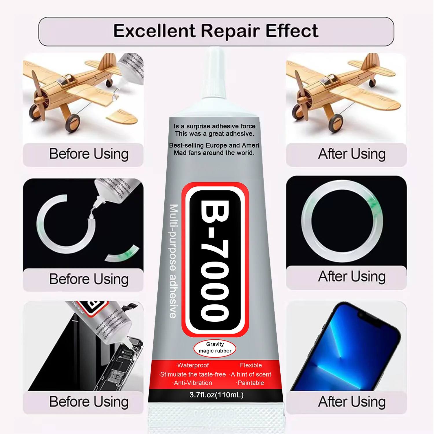 1-10Pcs B-7000 Super Glue Lool - Jewelry Repair & Watches Reviews 评论和价格
