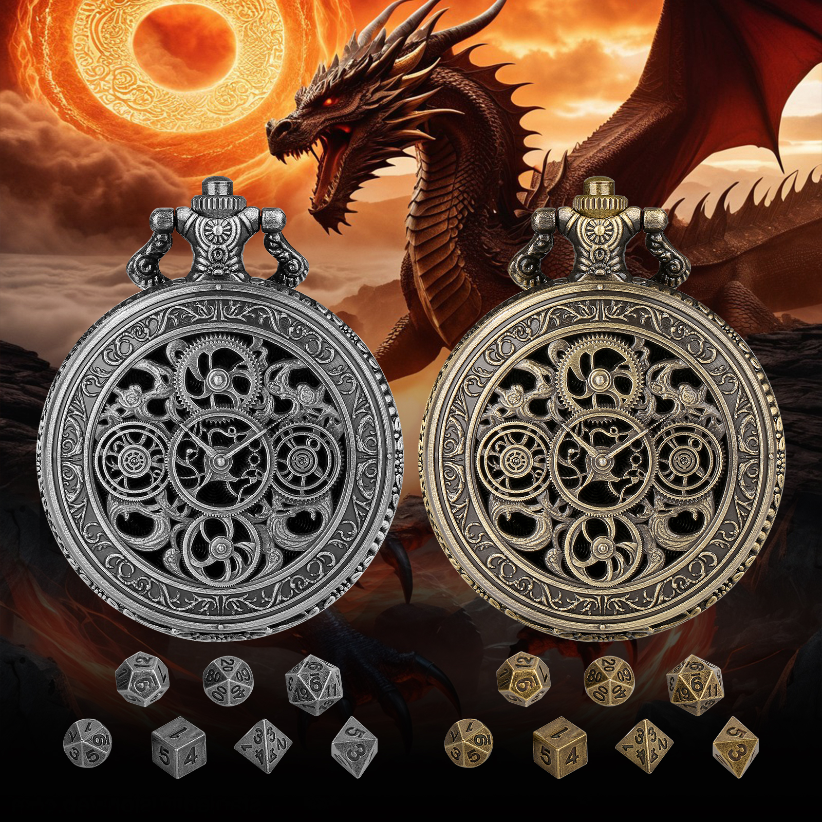 YISUYA Vintage Gears Pocket Wa - Vintage Pocket Watch 评论和价格