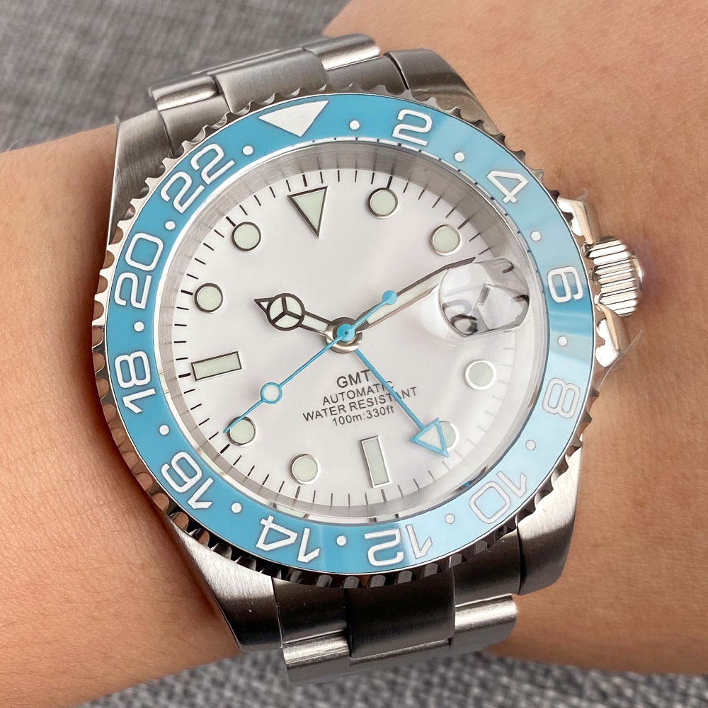 Customized 40mm Ice Blue Dial  - Jewelry Watches For Men 评论和价格