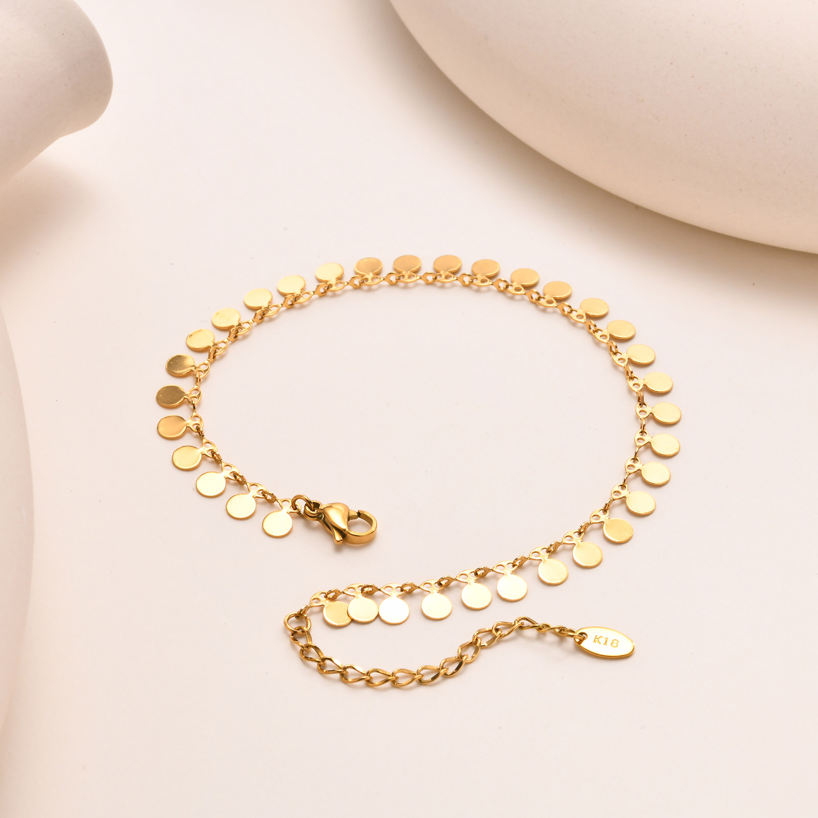 Full-gloss Disc Tassel Anklet  - Jc Jewelry & Watches Photos 评论和价格