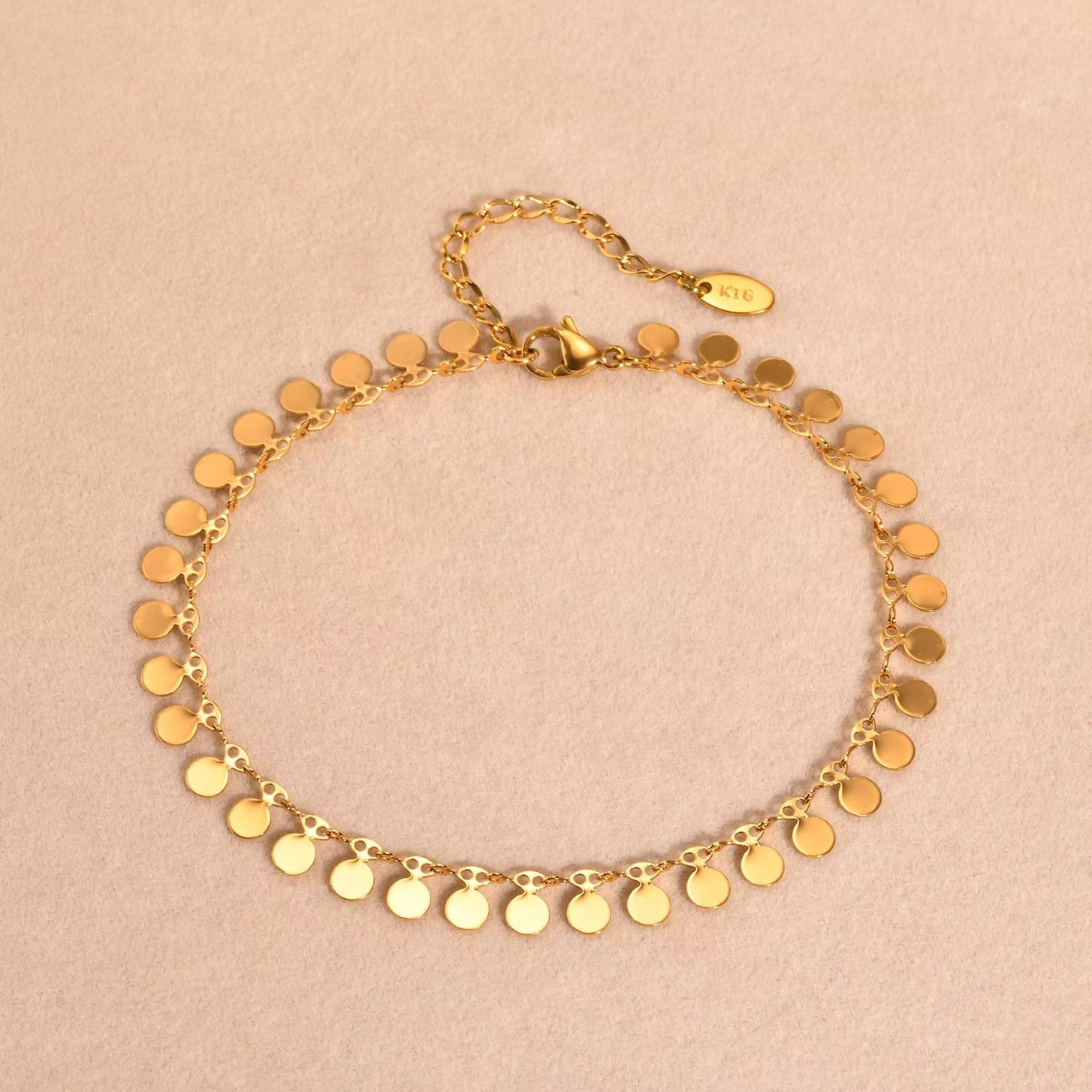 Full-gloss Disc Tassel Anklet  - Jc Jewelry & Watches Photos 评论和价格