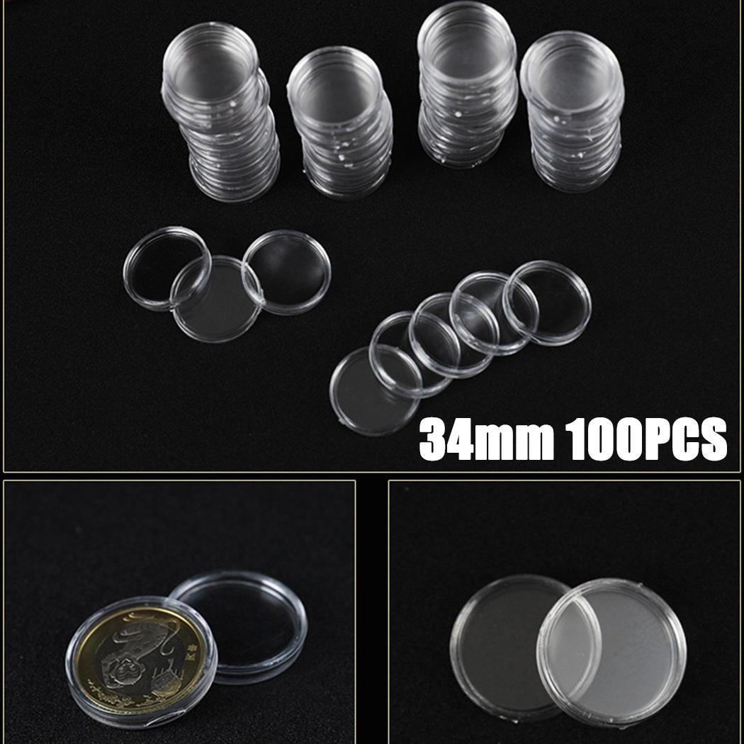 100 Clear Plastic Coin Capsule - Collectors Coins Jewelry & Watches Of Smithtown Reviews 评论和价格