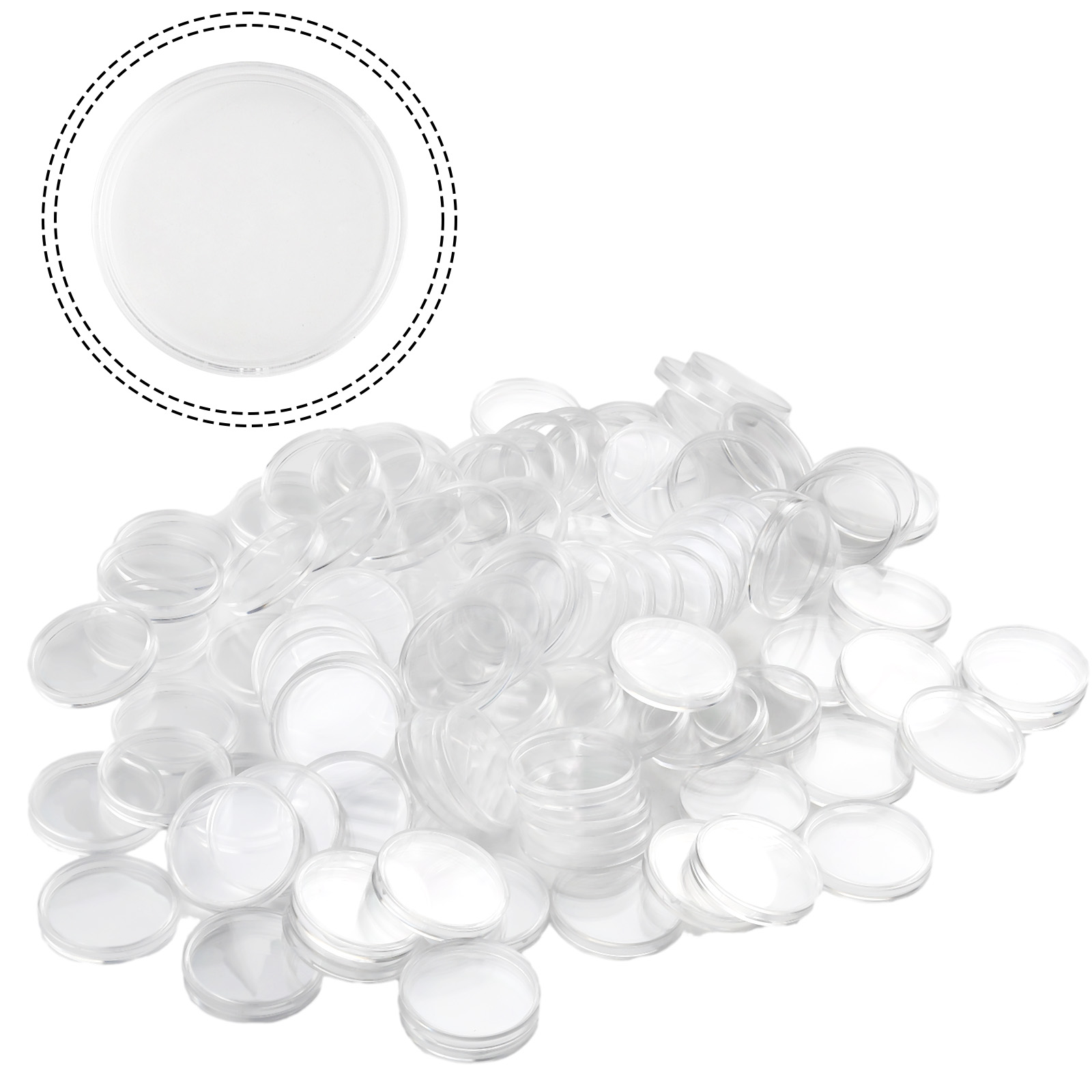 100 Clear Plastic Coin Capsule - Collectors Coins Jewelry & Watches Of Smithtown Reviews 评论和价格
