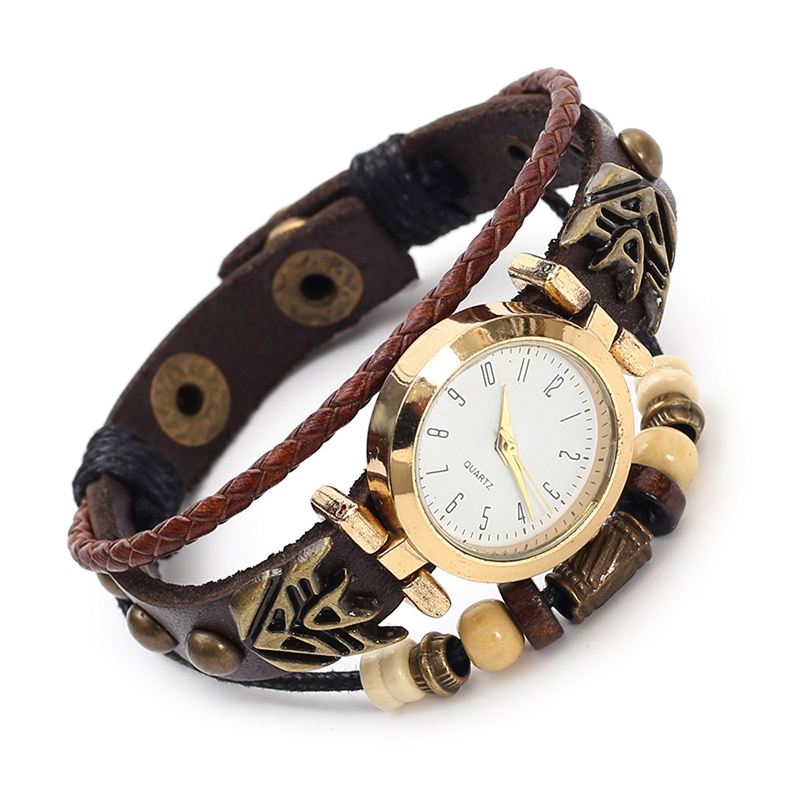 Vintage Leather Quartz Watch H - Vintage Pocket Watch 评论和价格