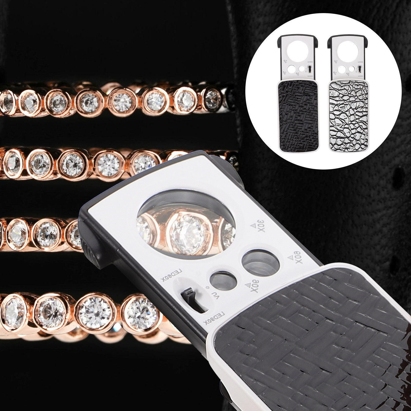 2Pcs Jewelry Magnifier LED Por - Collectors Coins Jewelry & Watches Of Smithtown Reviews 评论和价格