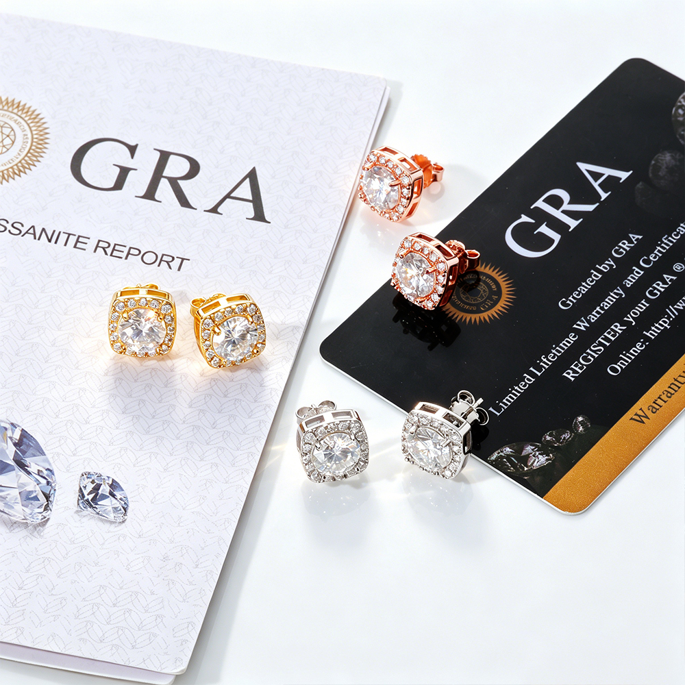 Women's Iced Out Square Halo V - Luxury Gifts Jewelry & Watches Namfleg Mostar 评论和价格
