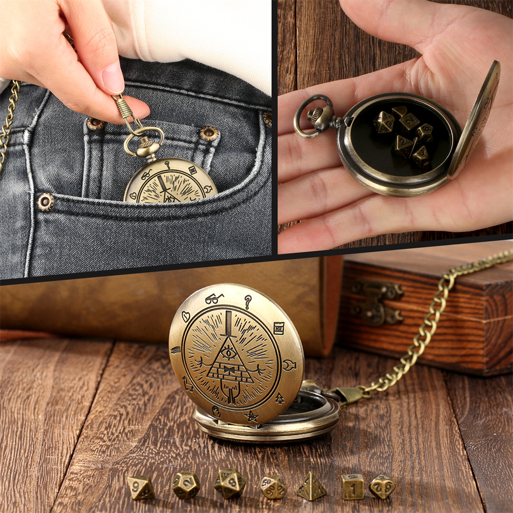 Vintage Bronze/Grey Black Pock - Vintage Pocket Watch 评论和价格