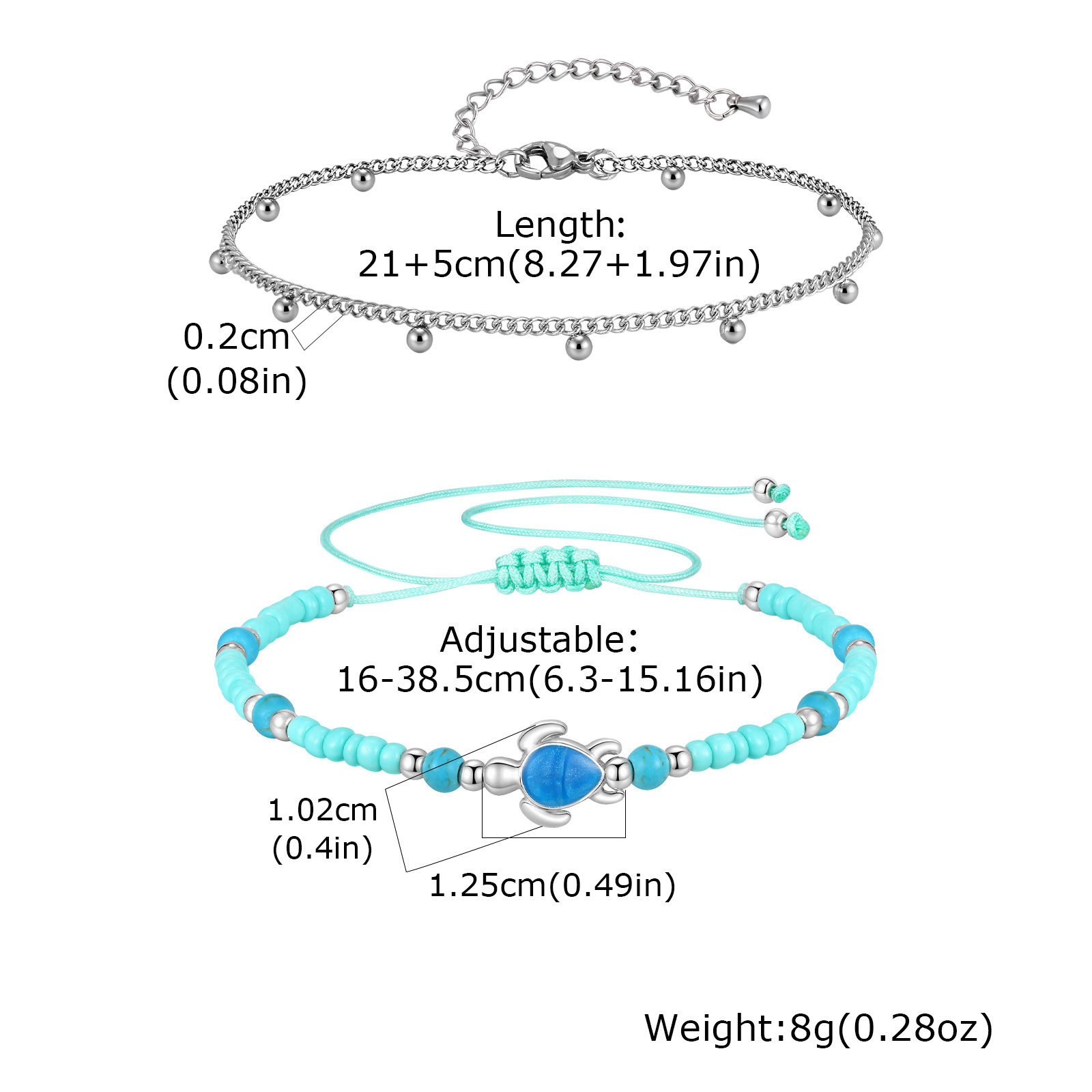 Anklet Set Stainless Steel Lay - Jc Jewelry & Watches Photos 评论和价格