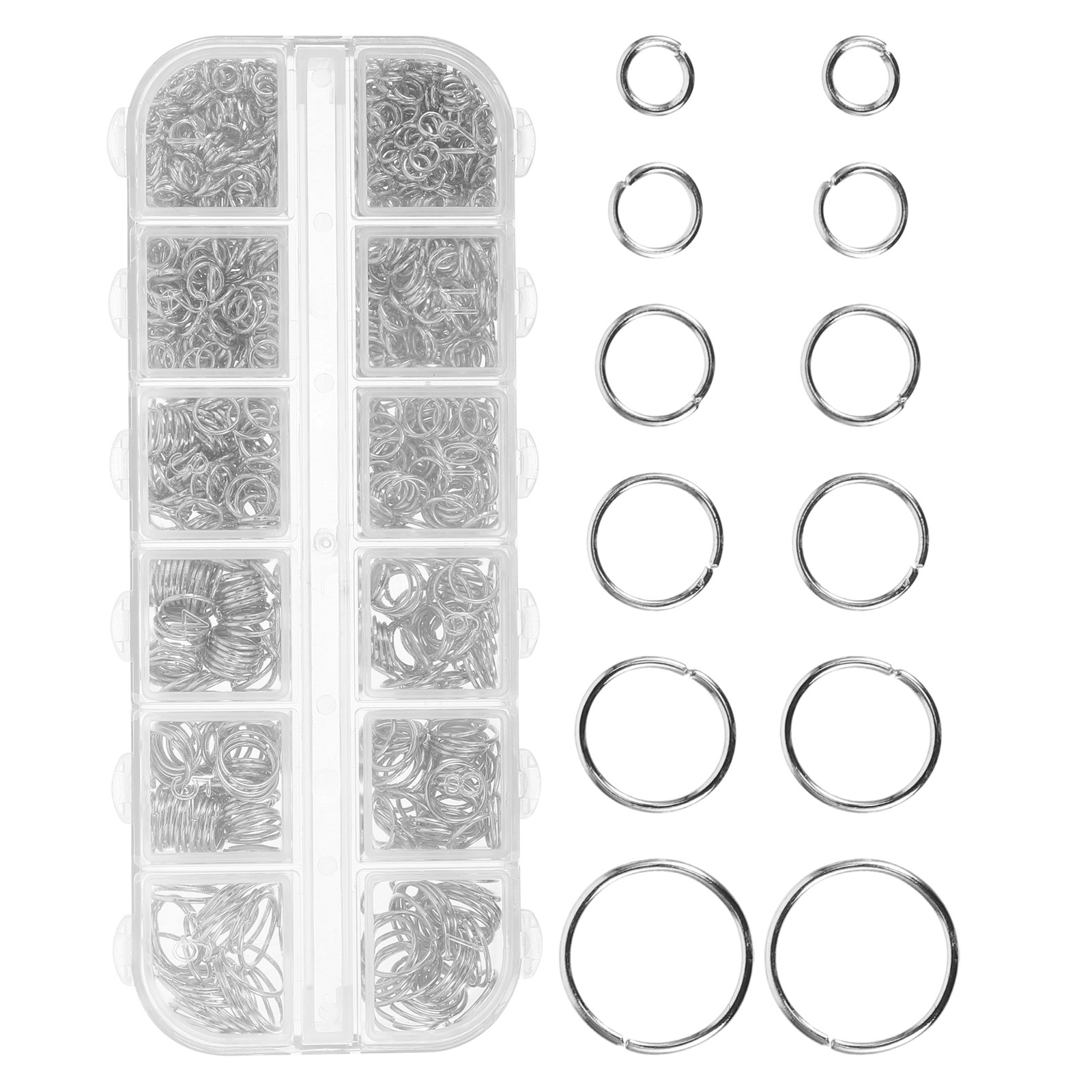1200Pcs Metal Open Jump Rings  - Jewelry Repair & Watches Reviews 评论和价格