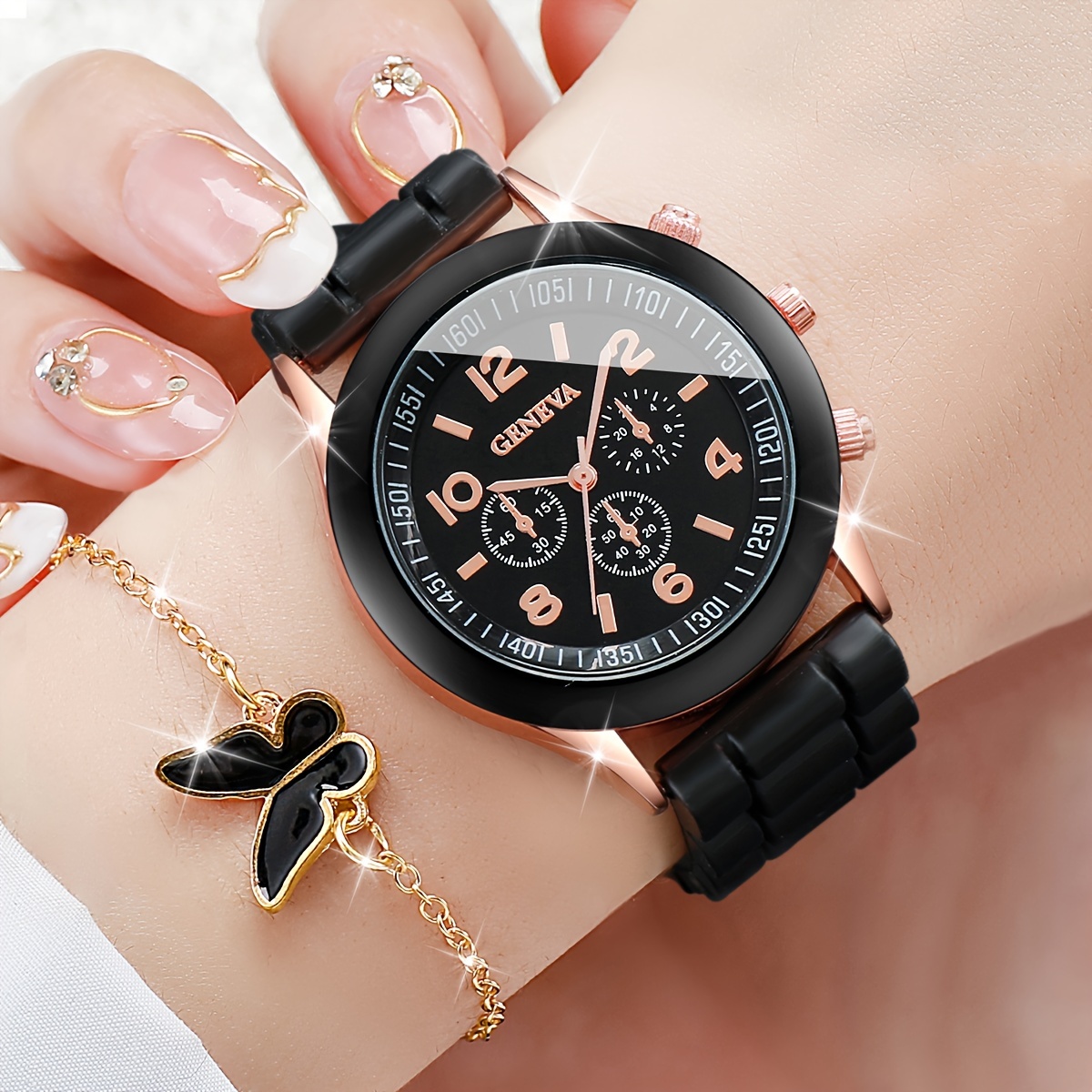 6PCS/Set Women's Watch Casual  - Jewelry Watch Making 评论和价格