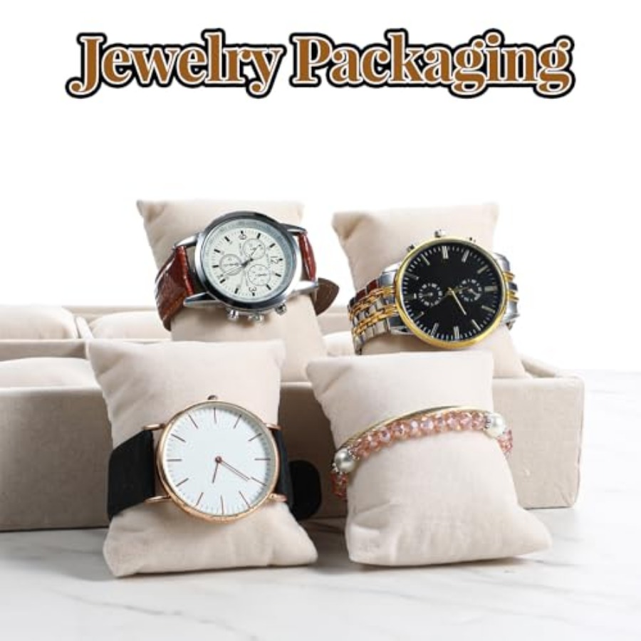 2 Pcs Beige Velvet Jewelry Org - Jewelry Watches For Men 评论和价格