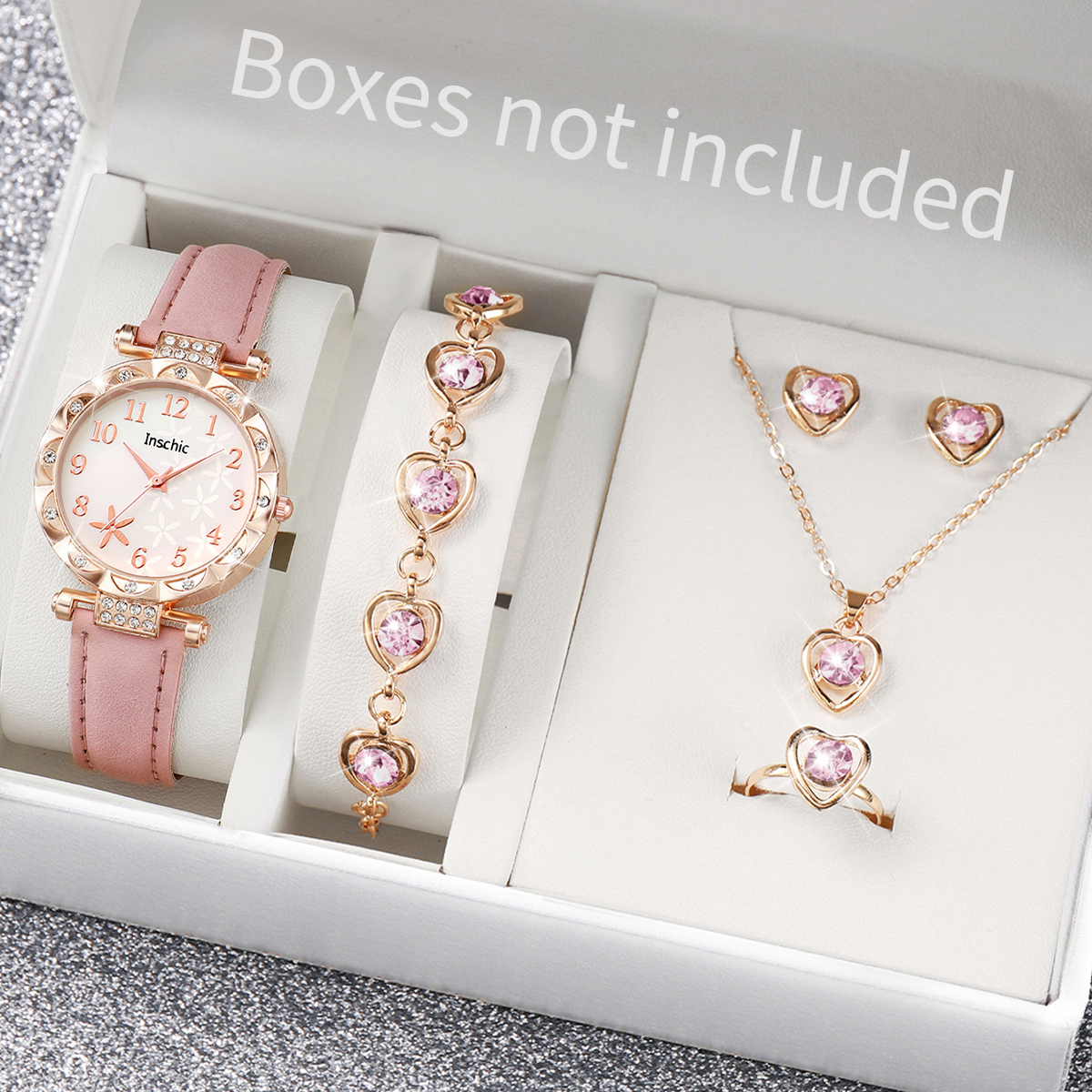 5/6PCS Fashion Rhinestone Wome - Jewelry Watch Making 评论和价格