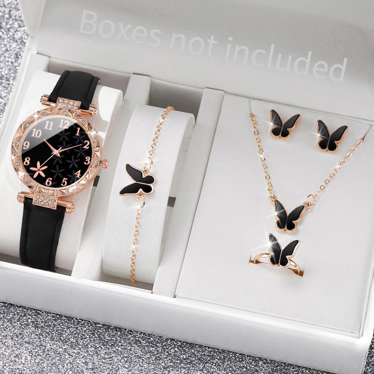 5/6PCS Fashion Rhinestone Wome - Jewelry Watch Making 评论和价格