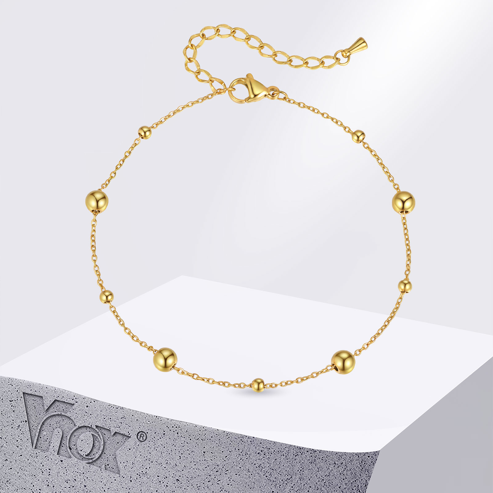 Vnox Stainless Steel Small Bea - Jc Jewelry & Watches Photos 评论和价格