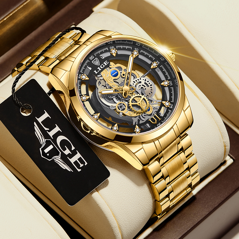 2026 LIGE Men Watch Skeleton A - Vintage Pocket Watch 评论和价格