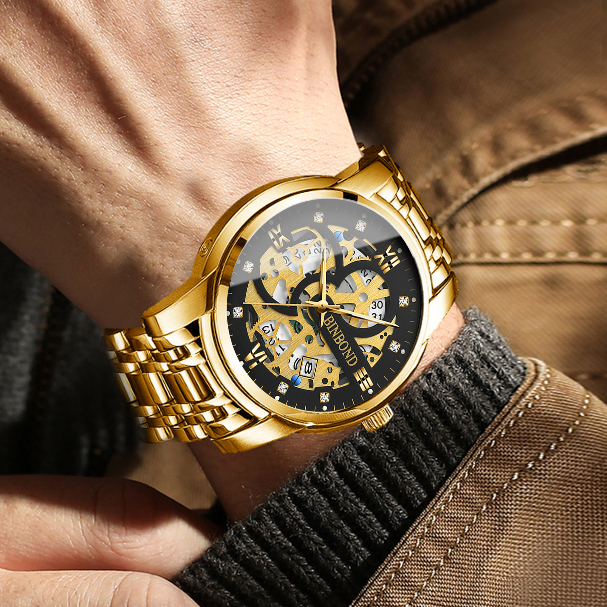 BINBOND hollow out design prec - Vintage Pocket Watch 评论和价格