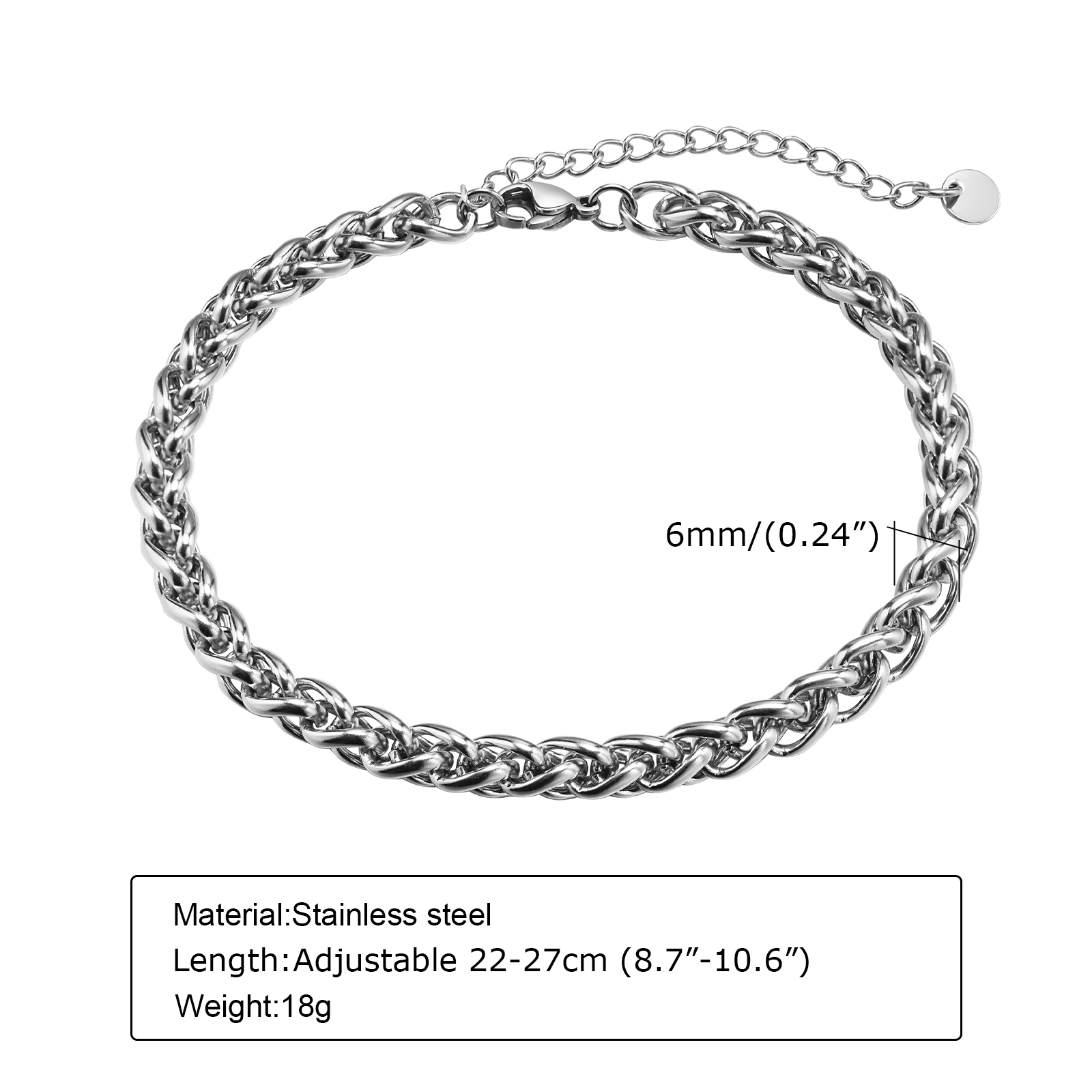Vnox Cuban Chain Anklets for M - Jc Jewelry & Watches Photos 评论和价格