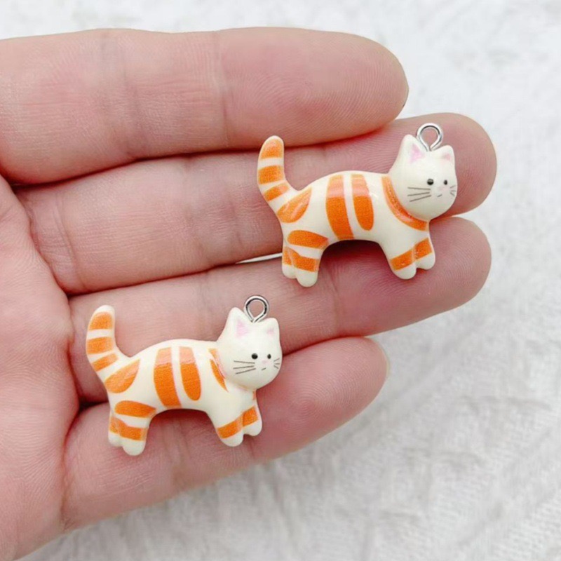 10pcs resin cartoon cat animal - Jewelry & Watches Spółka Z Ograniczoną Odpowiedzialnością Sp Z Oo 评论和价格