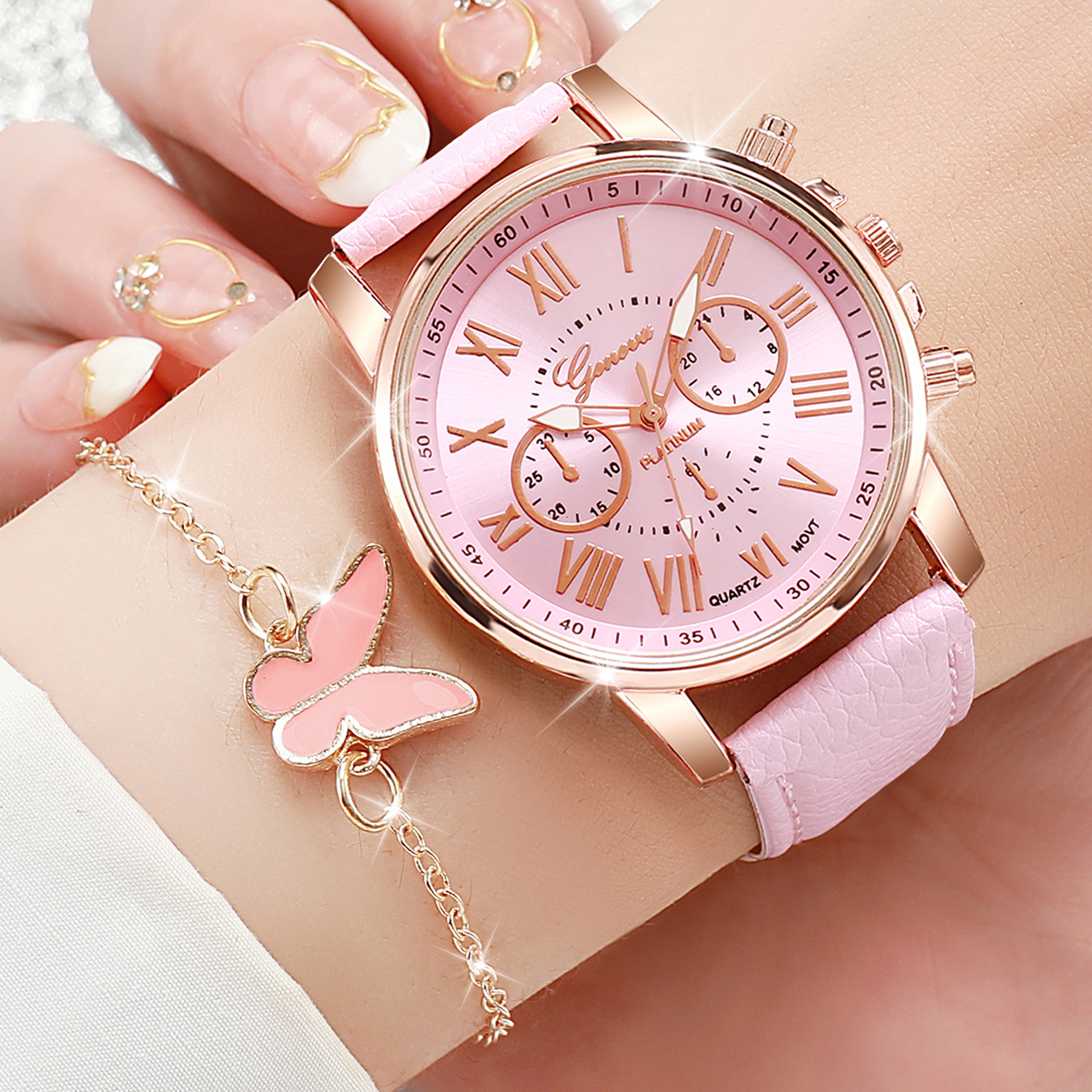 6PCS/Set Fashion Women Watches - Jewelry Watch Making 评论和价格