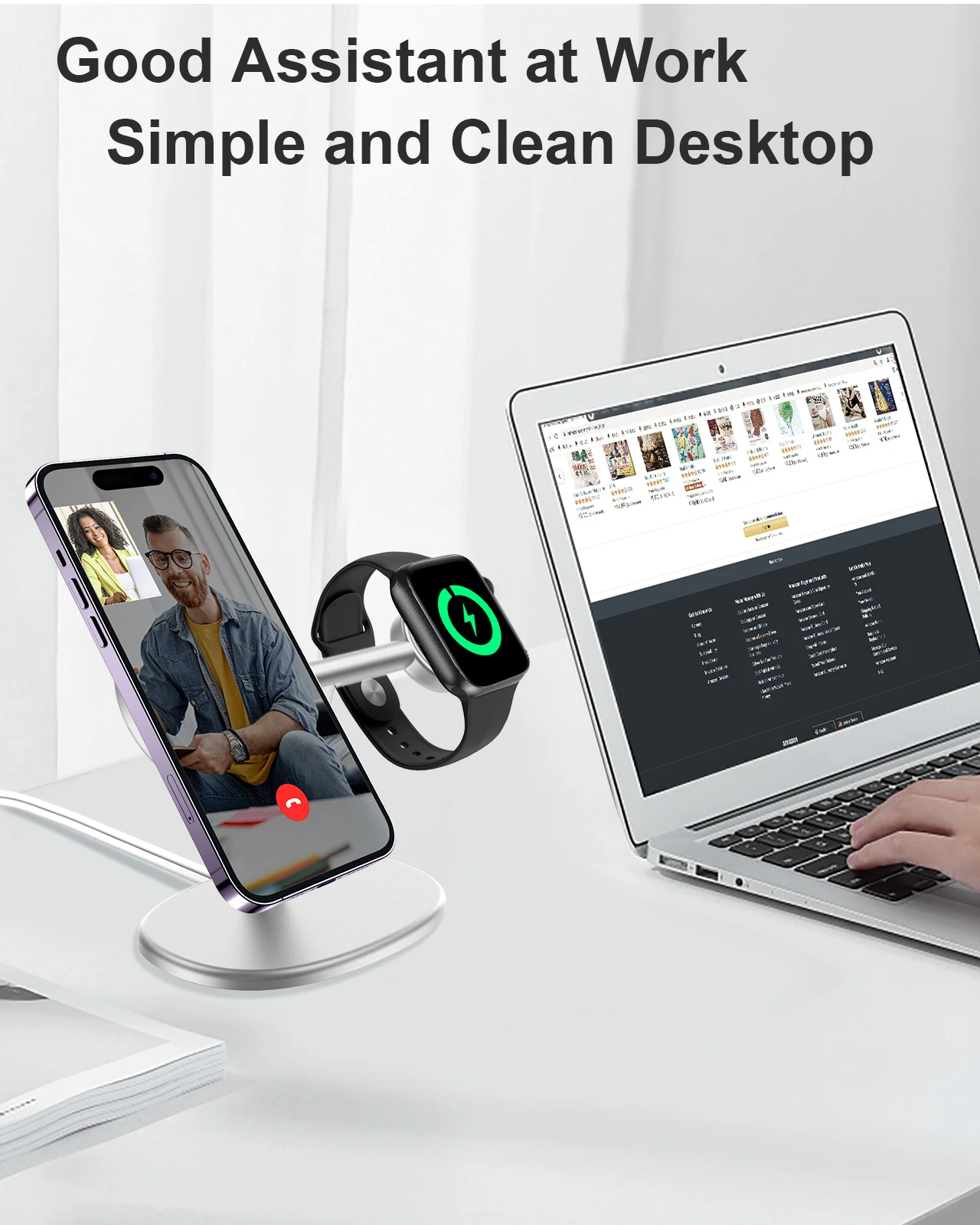 EWA 2-in-1 Desktop Phone Stand - Watches & Jewelry Repair Center 评论和价格