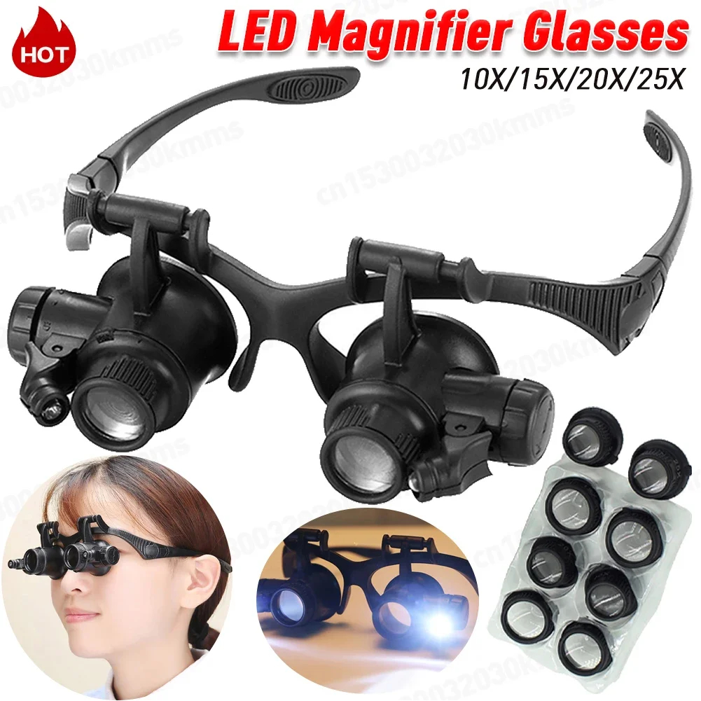 10-25X Head-Worn Magnifier wit - Jewelry Repair & Watches Reviews 评论和价格