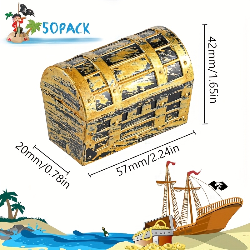 24/50pcs Halloween Pirate Trea - Jewelry & Watches Spółka Z Ograniczoną Odpowiedzialnością Sp Z Oo 评论和价格