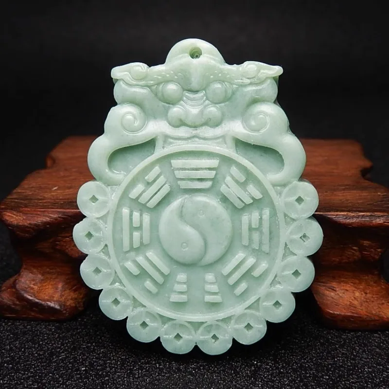 Green Real Jade Tai Chi Pendan - Luxury Gifts Jewelry & Watches Namfleg Mostar 评论和价格