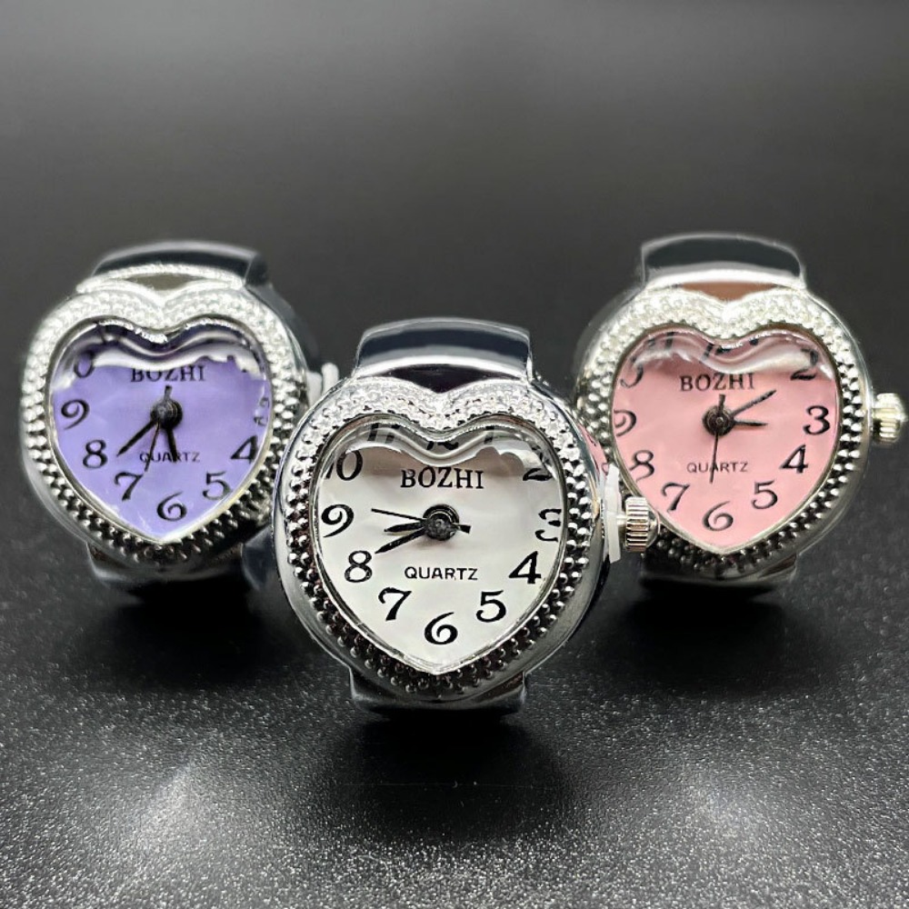 Heart Design Mini Finger Watch - Jewelry Watches For Men 评论和价格