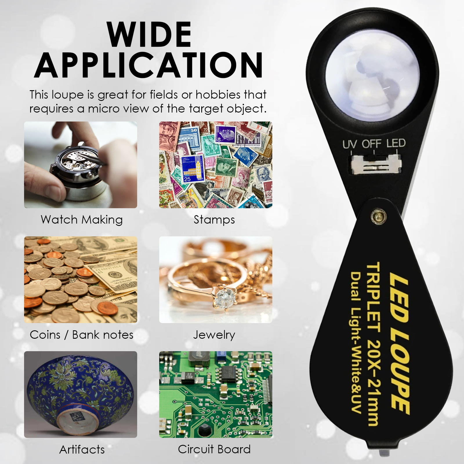 20x Jewelry Loupe 21mm Dual Li - Collectors Coins Jewelry & Watches Of Smithtown Reviews 评论和价格