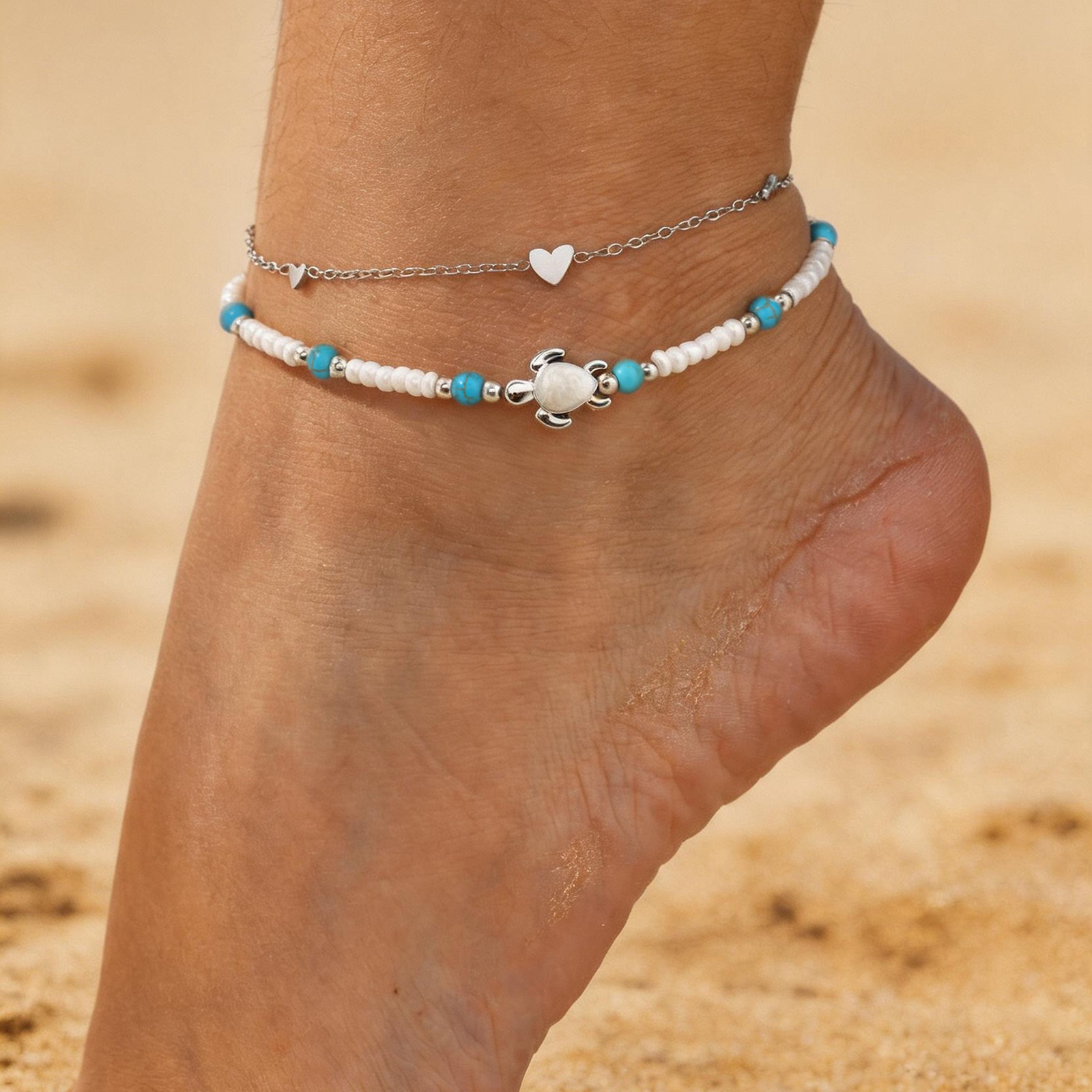 Heart Anklet Set for Women Sta - Jc Jewelry & Watches Photos 评论和价格