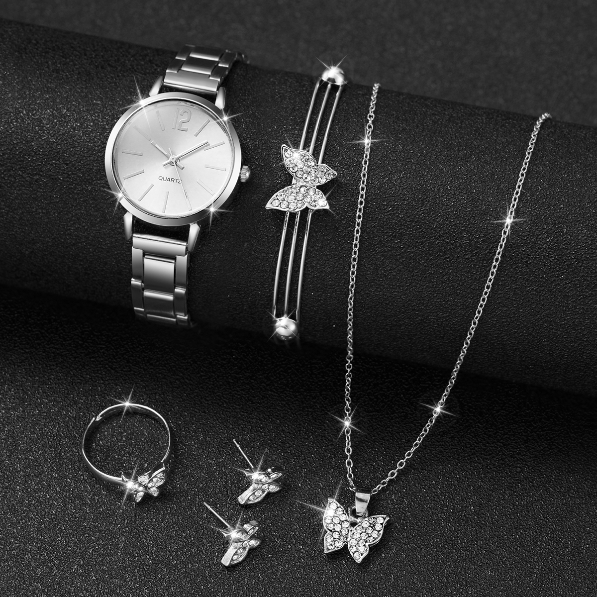 6PCS Fashion Women's Quartz  W - Jewelry Watch Making 评论和价格