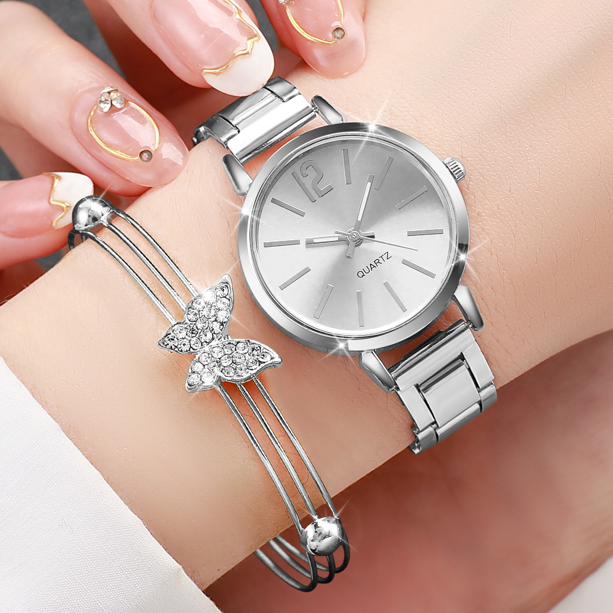 6PCS Fashion Women's Quartz  W - Jewelry Watch Making 评论和价格