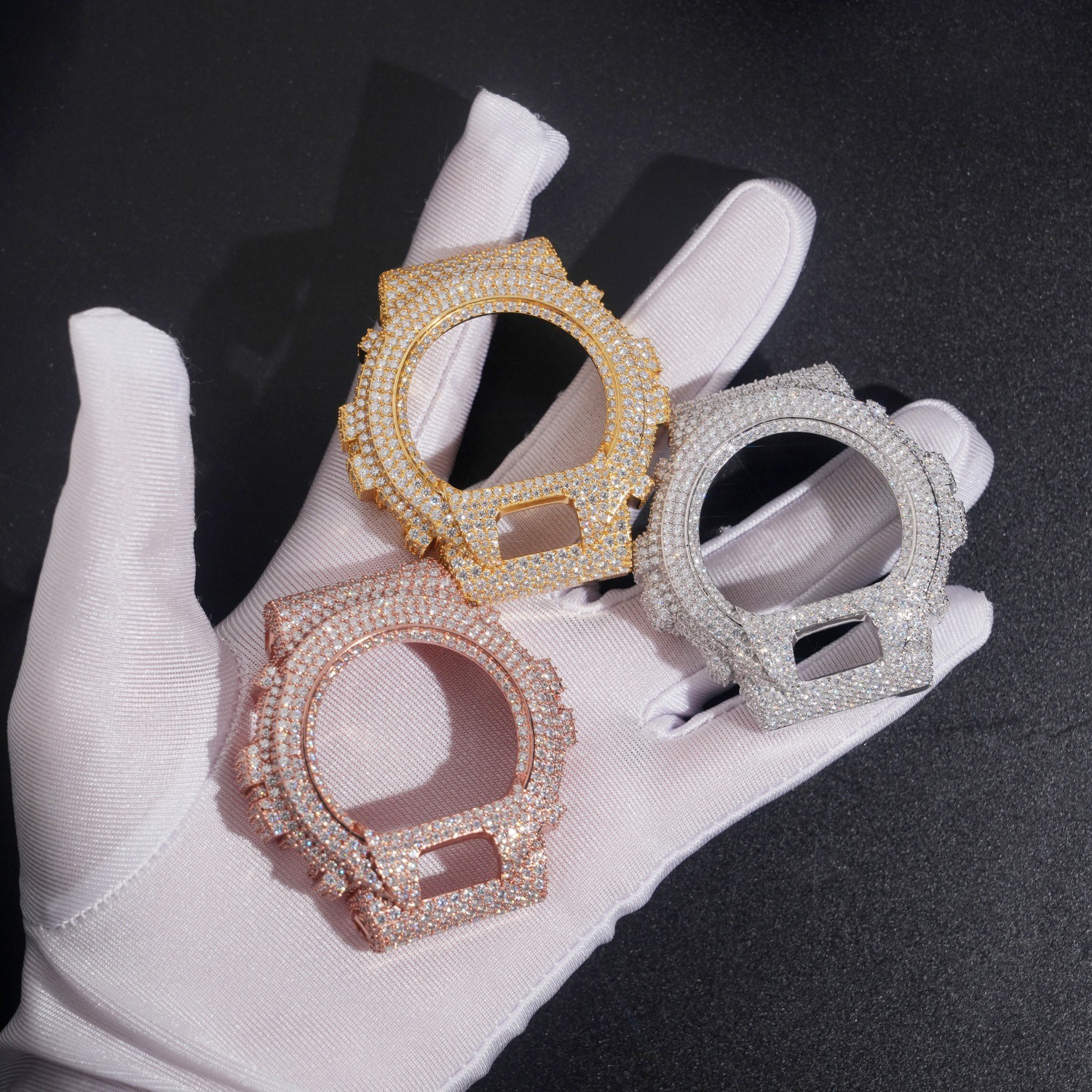 Bling Hip Hop Watch Case: Iced - Jewelry Watches For Men 评论和价格