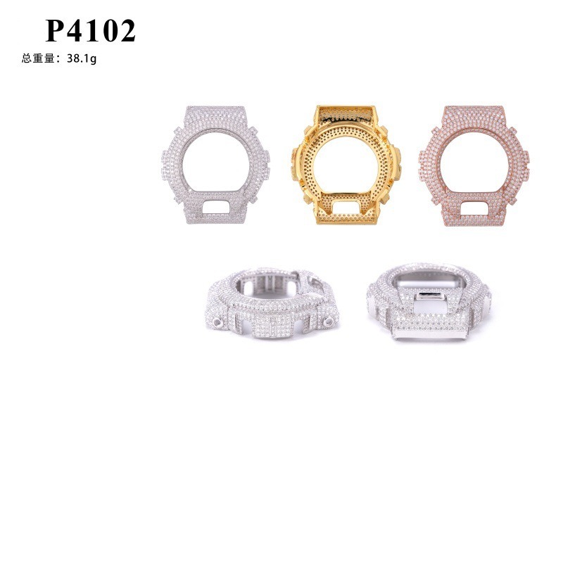 Bling Hip Hop Watch Case: Iced - Jewelry Watches For Men 评论和价格