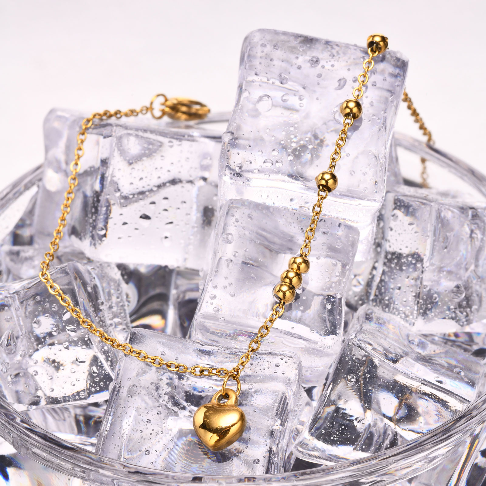 Beaded Chain Heart Anklets for - Jc Jewelry & Watches Photos 评论和价格