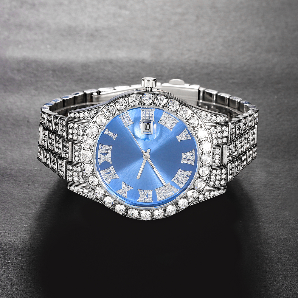 New Punk Men Watch Iced Out Di - Jewelry Watches For Men 评论和价格