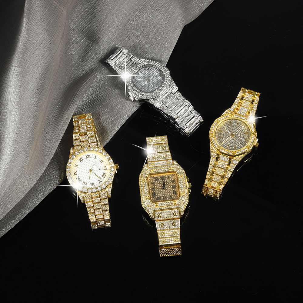 New Punk Men Watch Iced Out Di - Jewelry Watches For Men 评论和价格