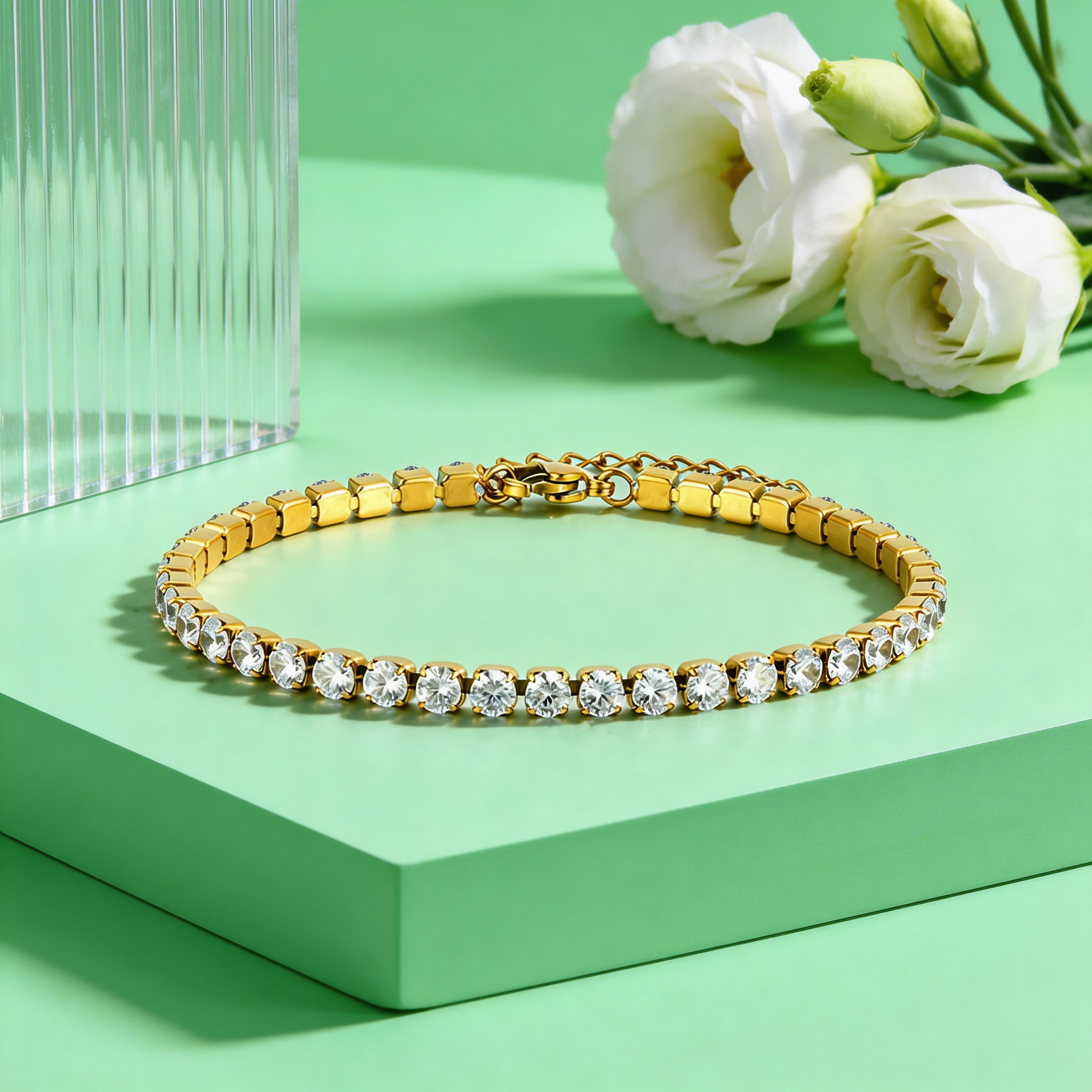 2/3/4/5MM Luxury Zircon Tennis - Jc Jewelry & Watches Photos 评论和价格