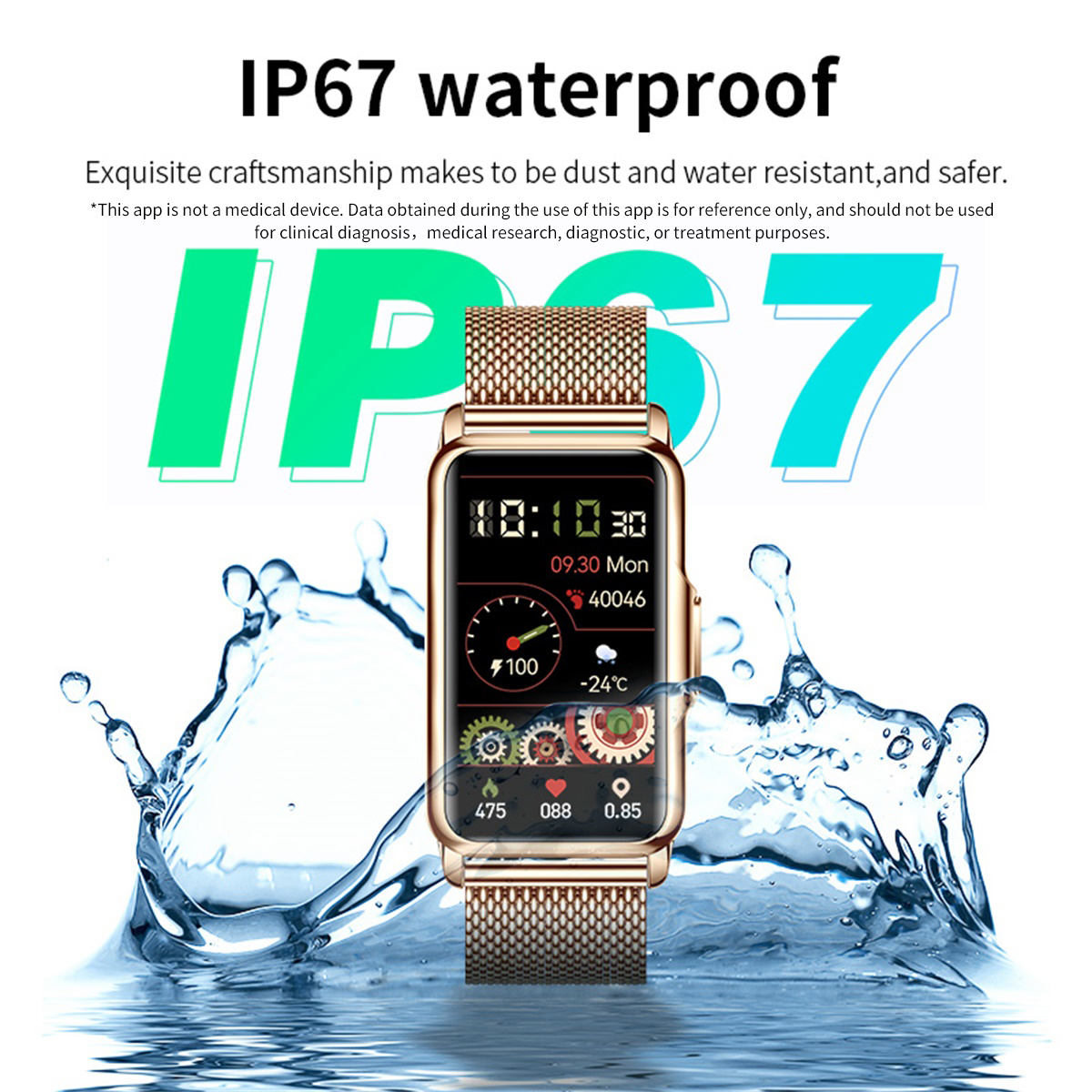 LIGE Smart Watch Men Women Fit - Jewelry Bracelet Watches 评论和价格